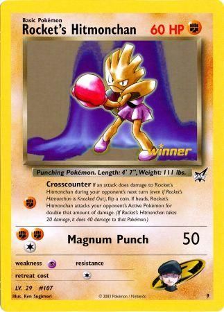 Rocket's Hitmonchan (9) (Jumbo Card) [Best of Promos] | Card Merchant Takapuna