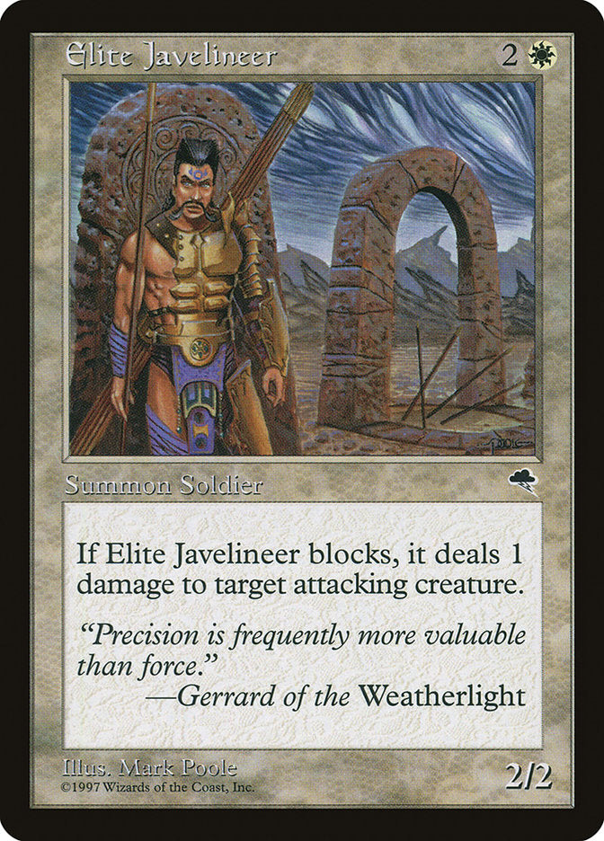 Elite Javelineer [Tempest] | Card Merchant Takapuna