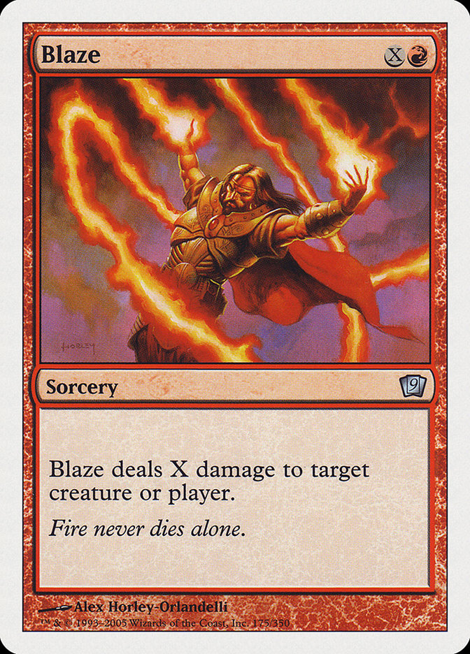 Blaze [Ninth Edition] | Card Merchant Takapuna