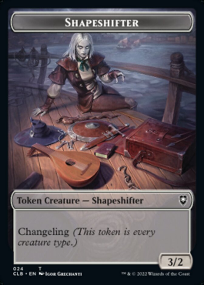 Shapeshifter (024) // Shapeshifter (028) Double-Sided Token [Commander Legends: Battle for Baldur's Gate Tokens] | Card Merchant Takapuna