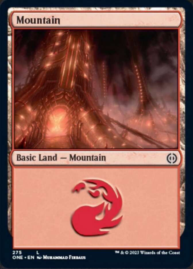 Mountain (275) [Phyrexia: All Will Be One] | Card Merchant Takapuna