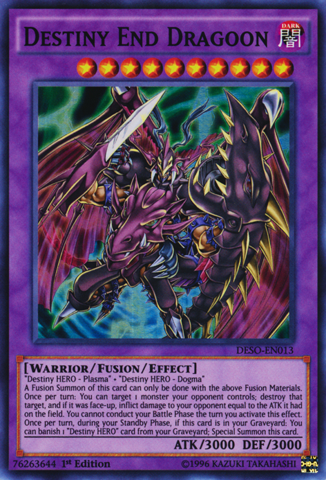 Destiny End Dragoon [DESO-EN013] Super Rare | Card Merchant Takapuna