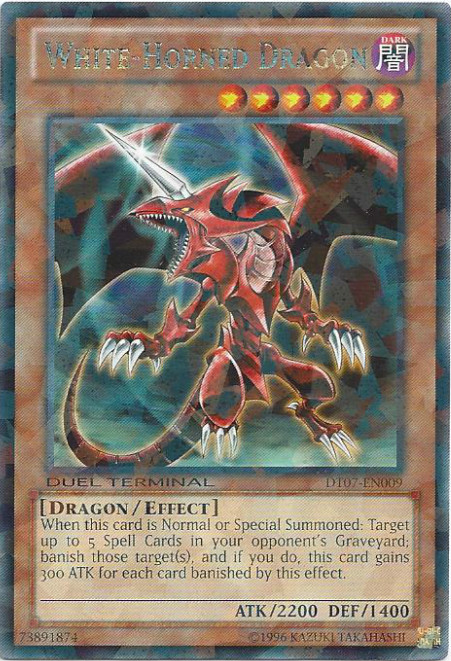 White-Horned Dragon [DT07-EN009] Rare | Card Merchant Takapuna