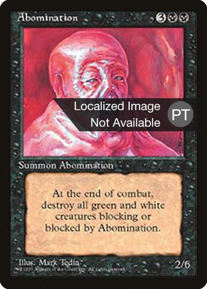 Abomination [Fourth Edition (Foreign Black Border)] | Card Merchant Takapuna