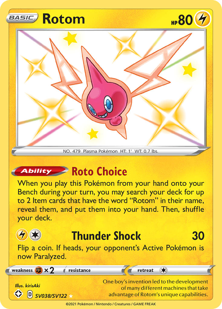 Rotom (SV038/SV122) [Sword & Shield: Shining Fates] | Card Merchant Takapuna