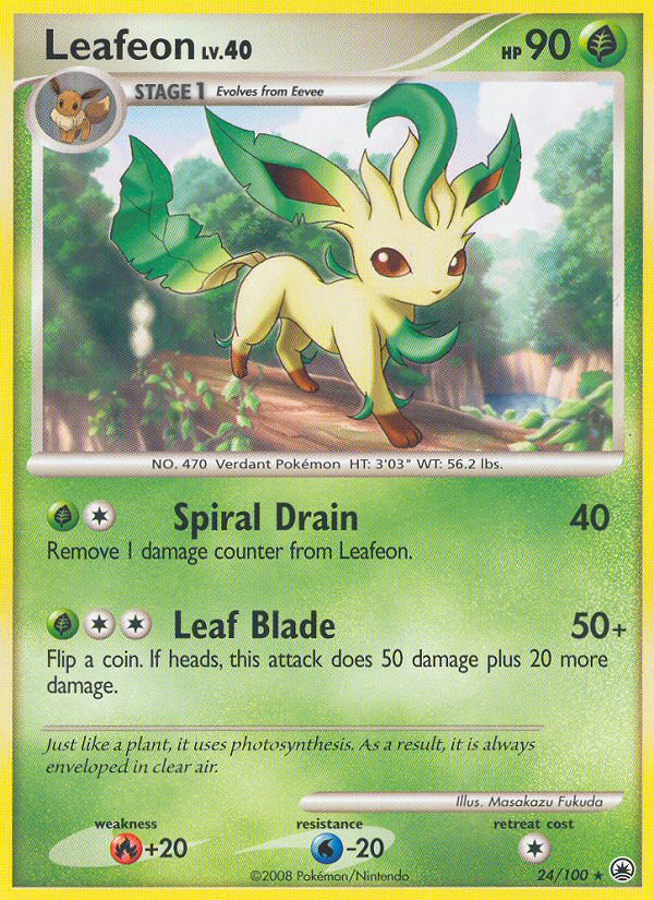 Leafeon (24/100) [Diamond & Pearl: Majestic Dawn] | Card Merchant Takapuna