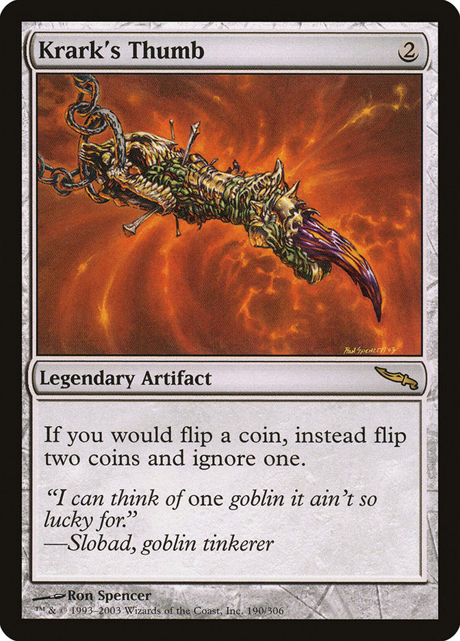 Krark's Thumb [Mirrodin] | Card Merchant Takapuna