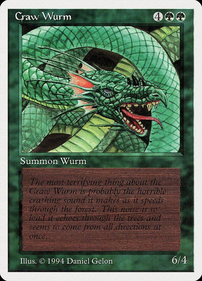 Craw Wurm [Summer Magic / Edgar] | Card Merchant Takapuna