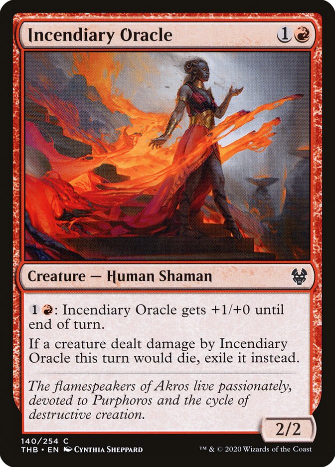 Incendiary Oracle [Theros Beyond Death] | Card Merchant Takapuna