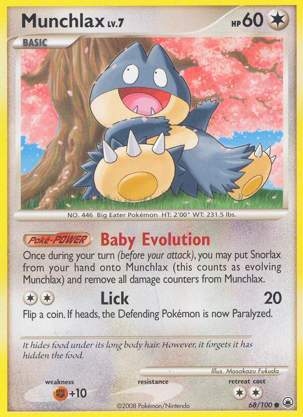 Munchlax (68/100) [Diamond & Pearl: Majestic Dawn] | Card Merchant Takapuna