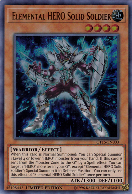 Elemental Hero Solid Soldier [CT15-EN003] Ultra Rare | Card Merchant Takapuna