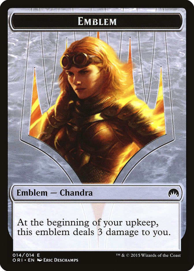 Chandra, Roaring Flame Emblem [Magic Origins Tokens] | Card Merchant Takapuna