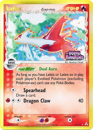 Latias (11/110) (Delta Species) (Stamped) [EX: Holon Phantoms] | Card Merchant Takapuna