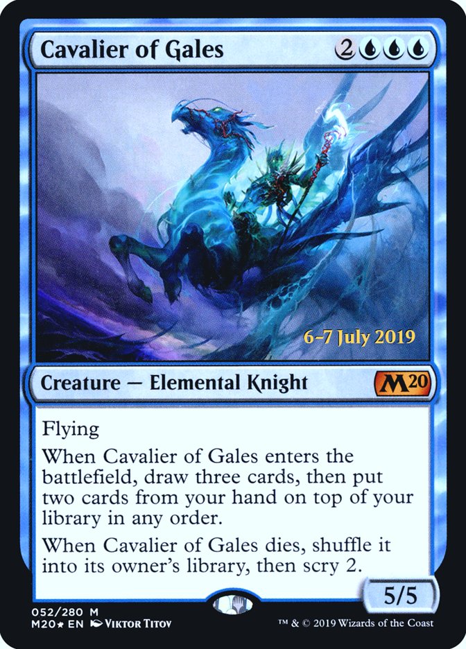 Cavalier of Gales [Core Set 2020 Prerelease Promos] | Card Merchant Takapuna