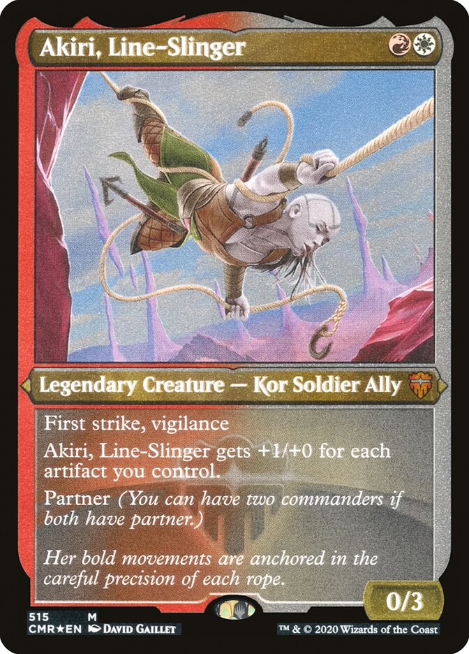 Akiri, Line-Slinger (Etched) [Commander Legends] | Card Merchant Takapuna