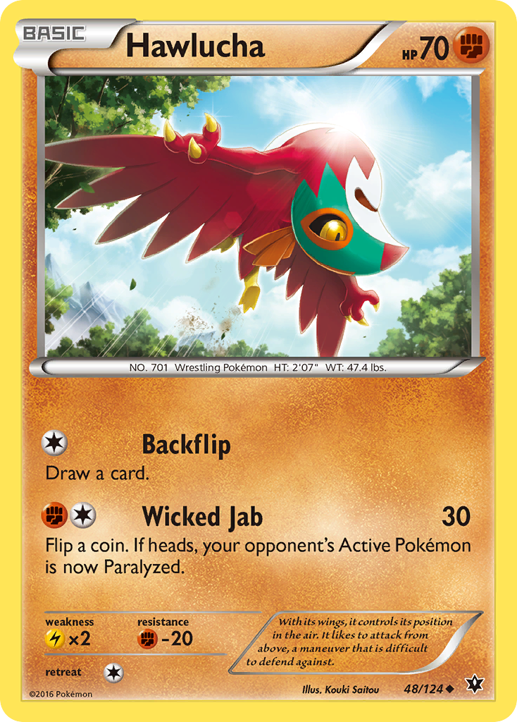 Hawlucha (48/124) [XY: Fates Collide] | Card Merchant Takapuna