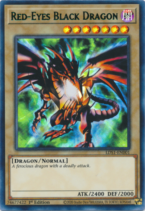 Red-Eyes Black Dragon (Green) [LDS1-EN001] Ultra Rare | Card Merchant Takapuna