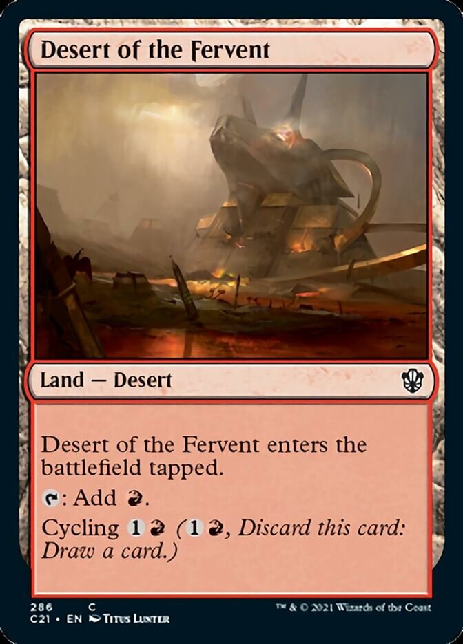 Desert of the Fervent [Commander 2021] | Card Merchant Takapuna