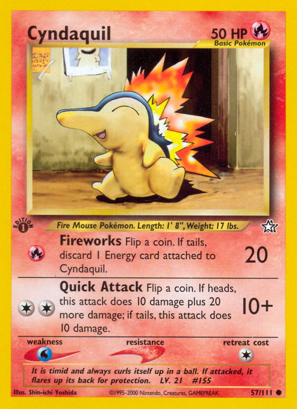 Cyndaquil (57/111) [Neo Genesis 1st Edition] | Card Merchant Takapuna