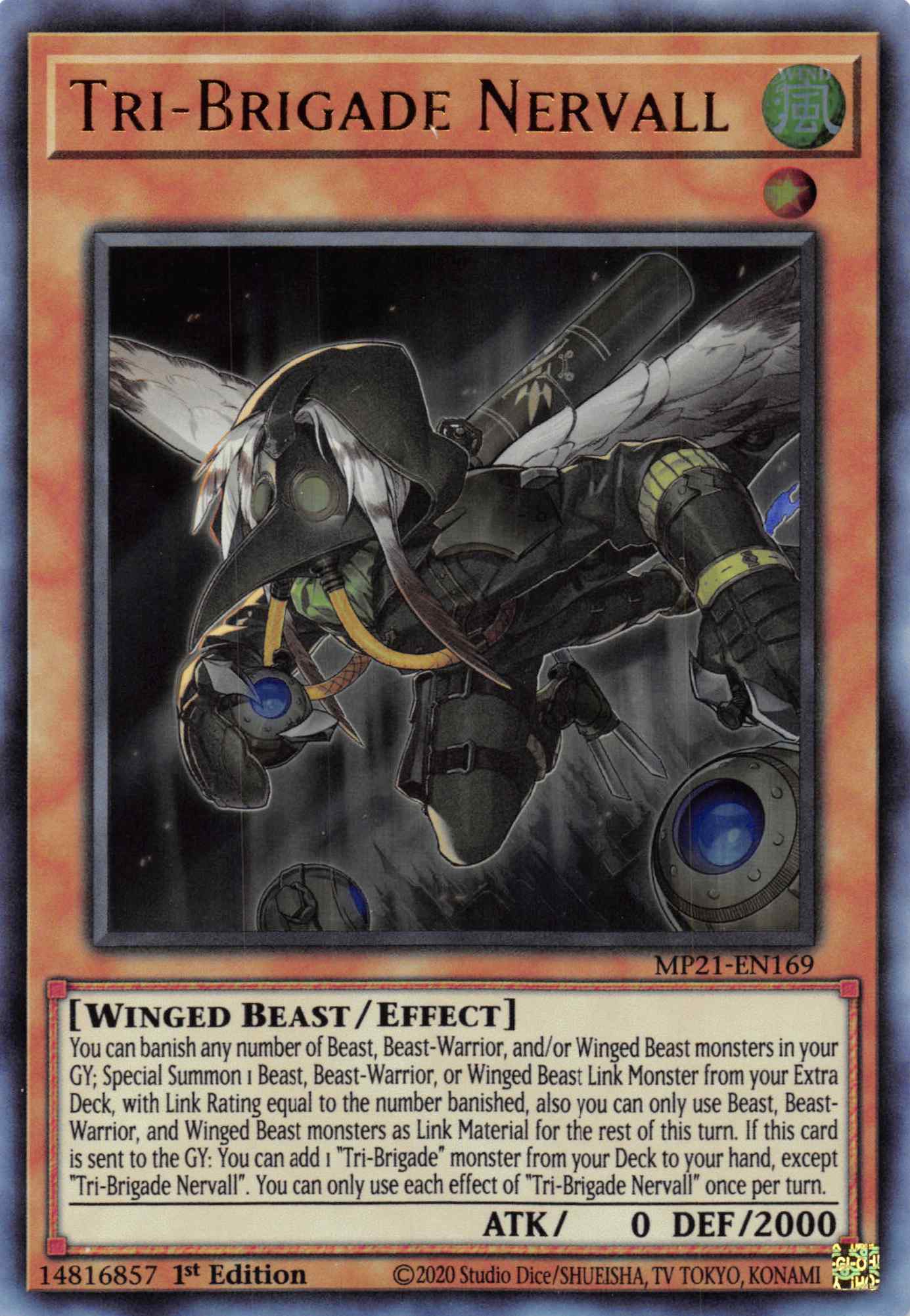 Tri-Brigade Nervall [MP21-EN169] Ultra Rare | Card Merchant Takapuna