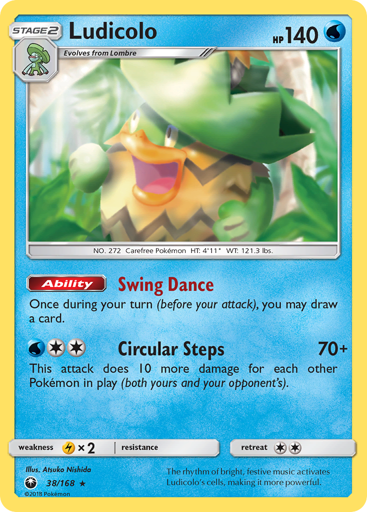 Ludicolo (38/168) [Sun & Moon: Celestial Storm] | Card Merchant Takapuna