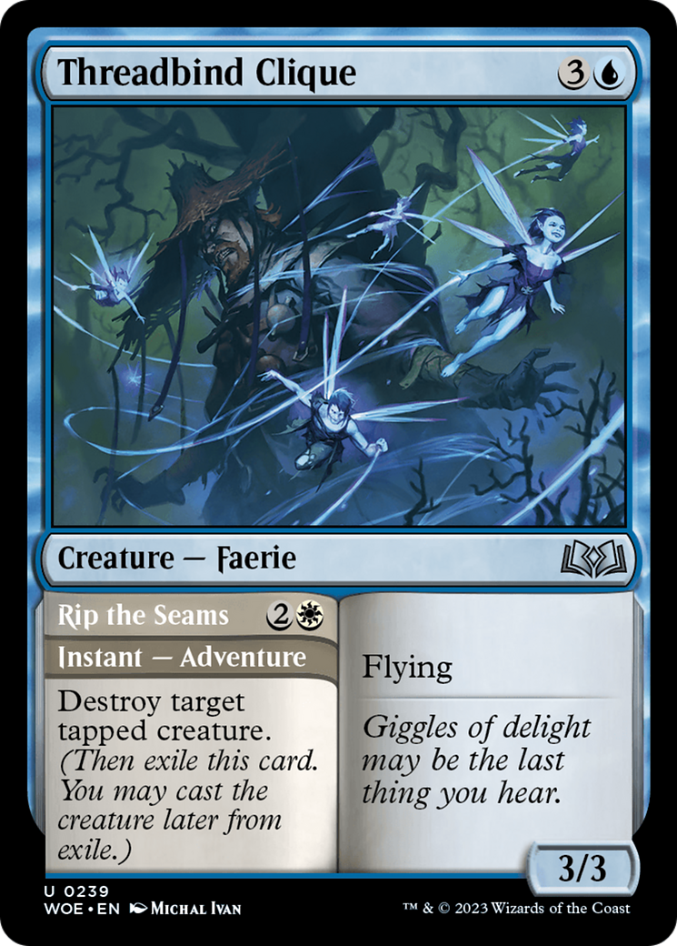 Threadbind Clique // Rip the Seams [Wilds of Eldraine] | Card Merchant Takapuna