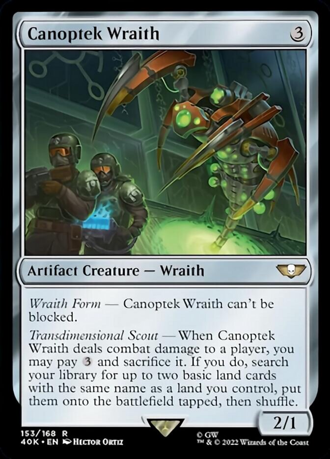 Canoptek Wraith (Surge Foil) [Warhammer 40,000] | Card Merchant Takapuna