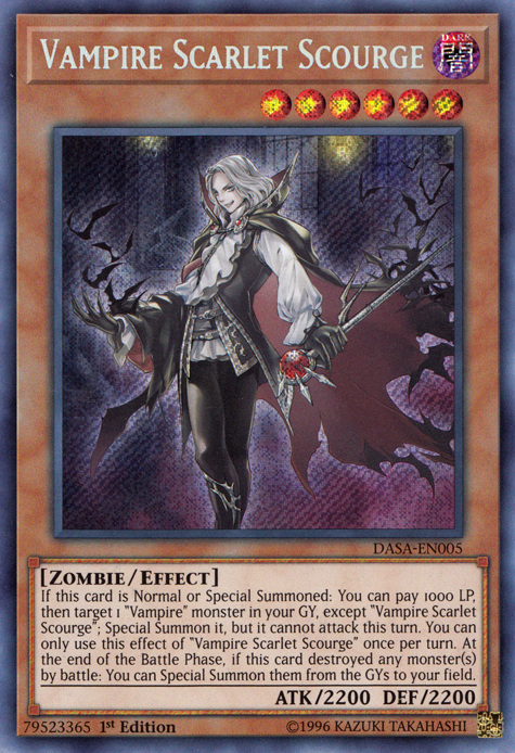 Vampire Scarlet Scourge [DASA-EN005] Secret Rare | Card Merchant Takapuna