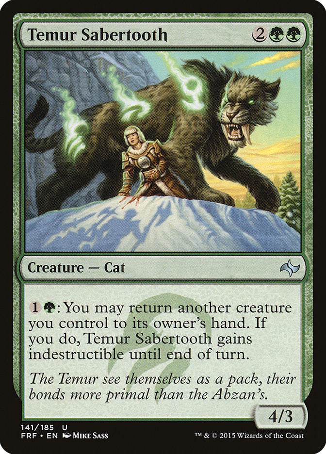 Temur Sabertooth [Fate Reforged] | Card Merchant Takapuna