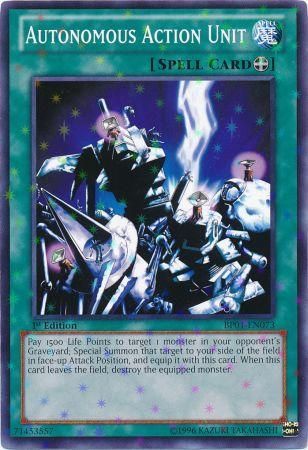 Autonomous Action Unit [BP01-EN073] Starfoil Rare | Card Merchant Takapuna