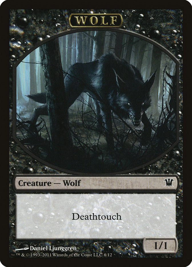 Wolf Token (6/12) [Innistrad Tokens] | Card Merchant Takapuna