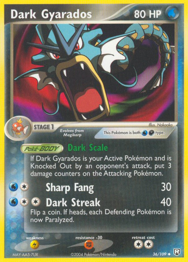 Dark Gyarados (36/109) [EX: Team Rocket Returns] | Card Merchant Takapuna