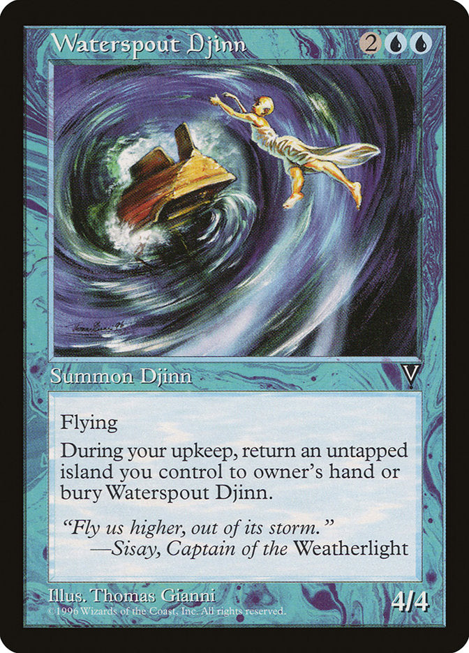 Waterspout Djinn [Visions] | Card Merchant Takapuna