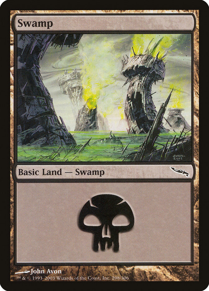 Swamp (298) [Mirrodin] | Card Merchant Takapuna