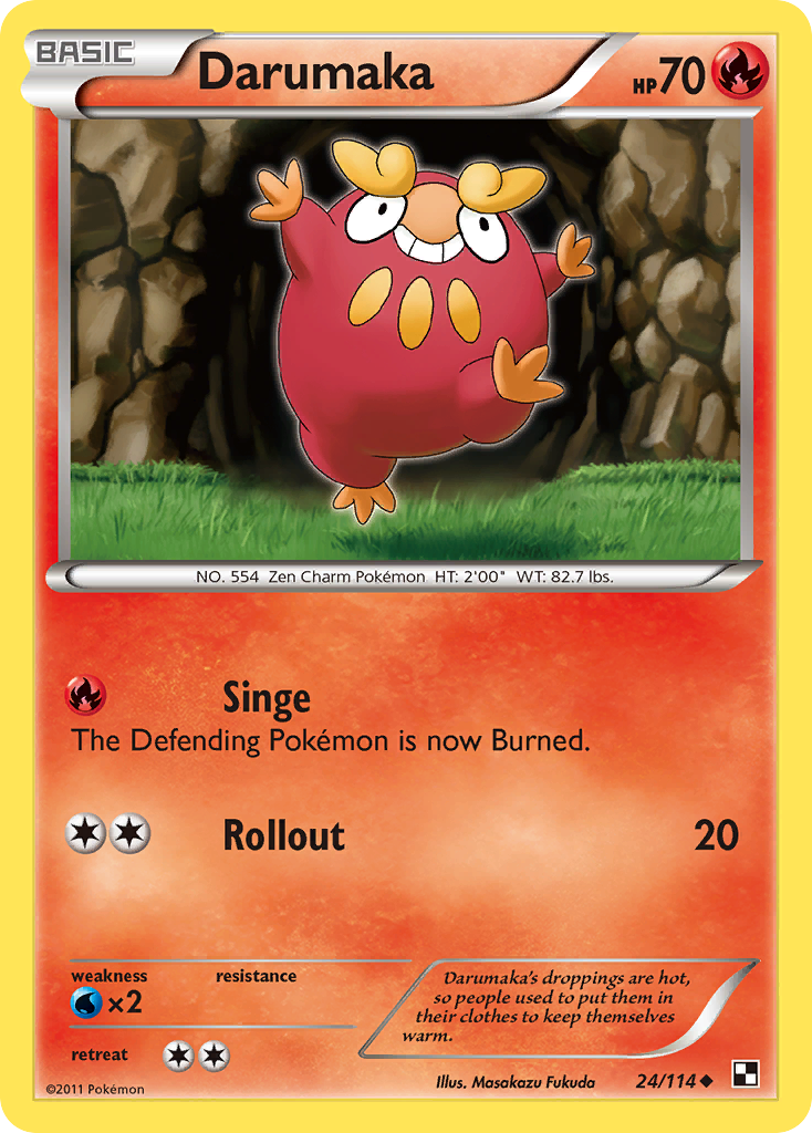 Darumaka (24/114) [Black & White: Base Set] | Card Merchant Takapuna