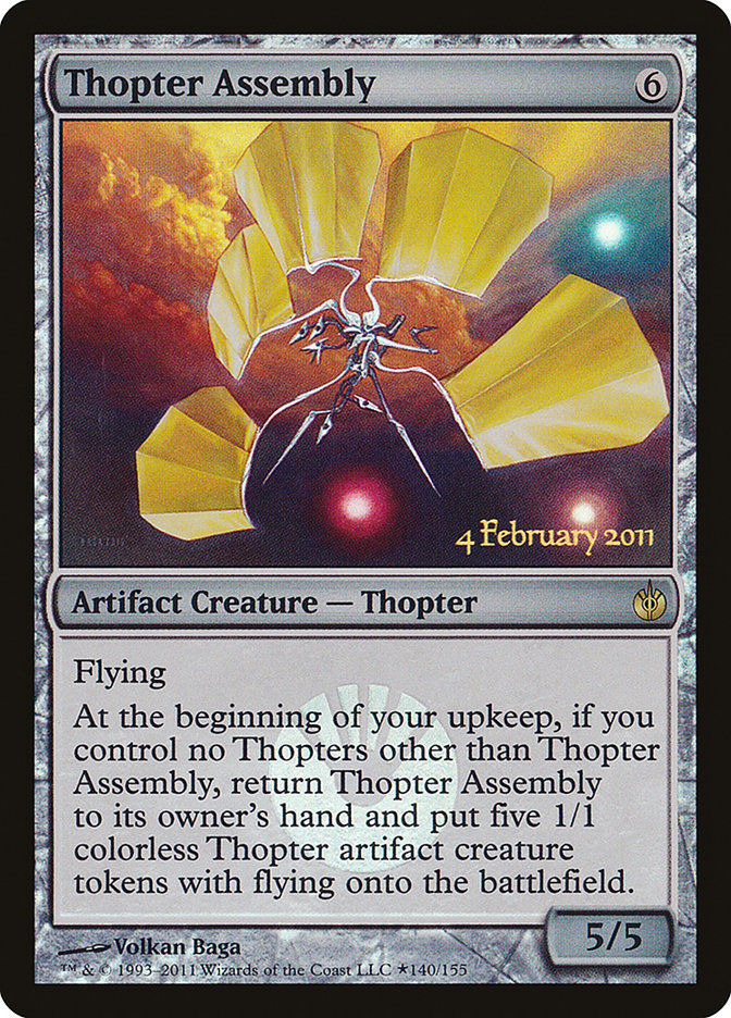 Thopter Assembly [Mirrodin Besieged Prerelease Promos] | Card Merchant Takapuna