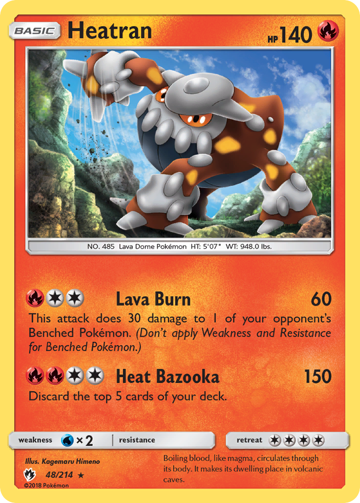 Heatran (48/214) [Sun & Moon: Lost Thunder] | Card Merchant Takapuna