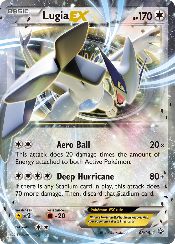 Lugia EX (68/98) [XY: Ancient Origins] | Card Merchant Takapuna