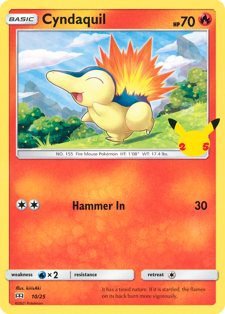 Cyndaquil (10/25) [McDonald's 25th Anniversary] | Card Merchant Takapuna