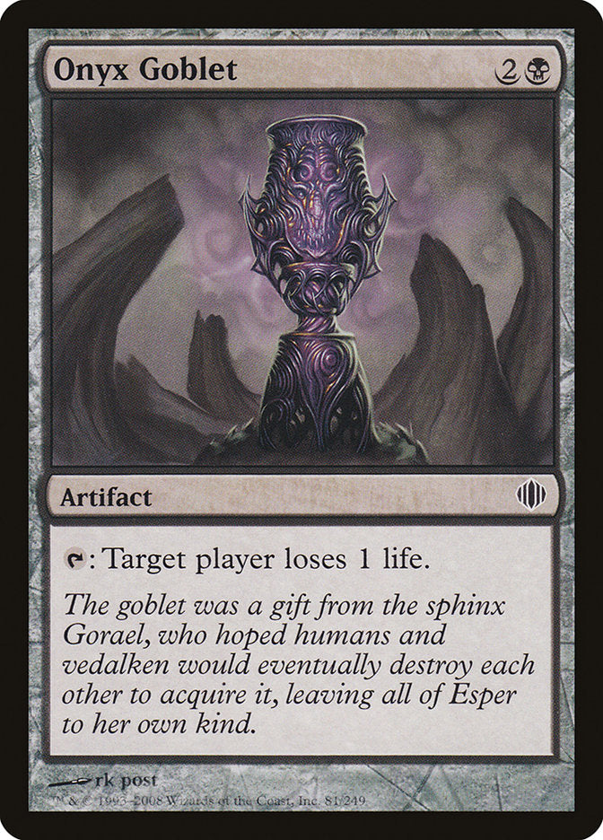 Onyx Goblet [Shards of Alara] | Card Merchant Takapuna