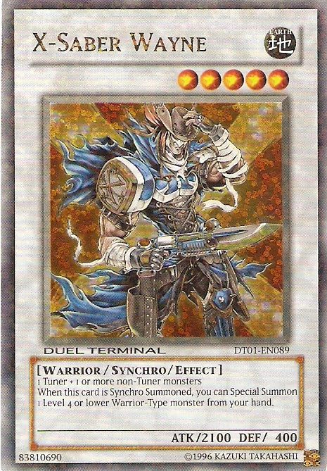 X-Saber Wayne [DT01-EN089] Ultra Rare | Card Merchant Takapuna