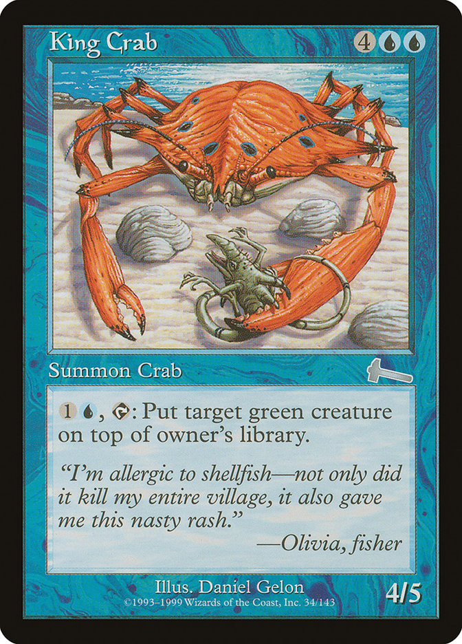 King Crab [Urza's Legacy] | Card Merchant Takapuna