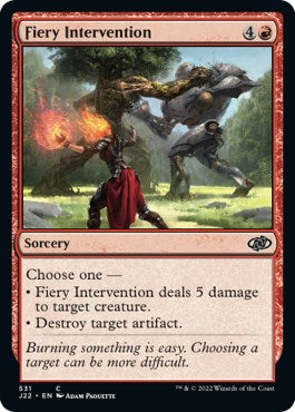 Fiery Intervention [Jumpstart 2022] | Card Merchant Takapuna