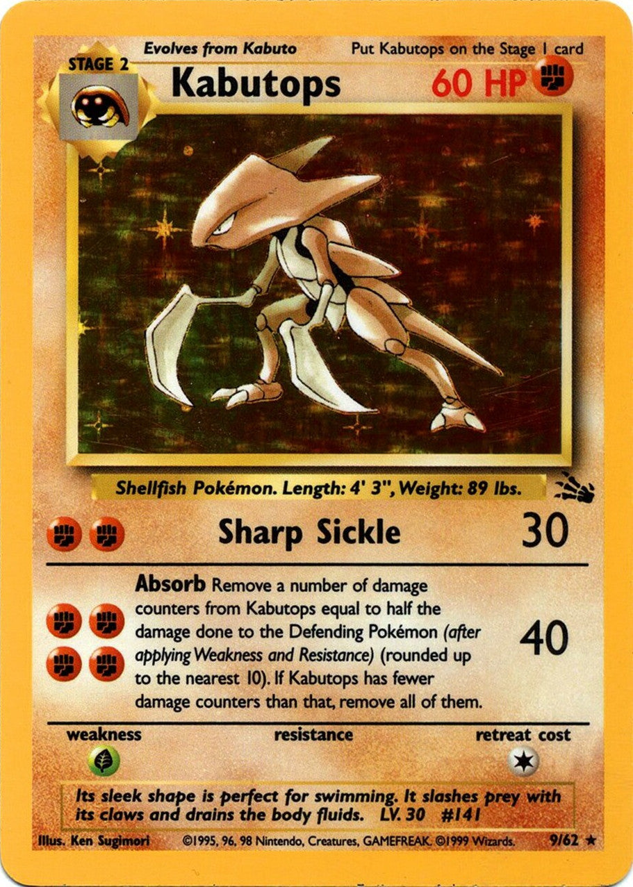 Kabutops (9/62) [Fossil Unlimited] | Card Merchant Takapuna