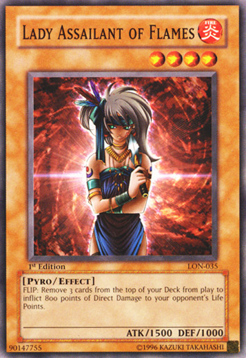 Lady Assailant of Flames [LON-035] Common | Card Merchant Takapuna