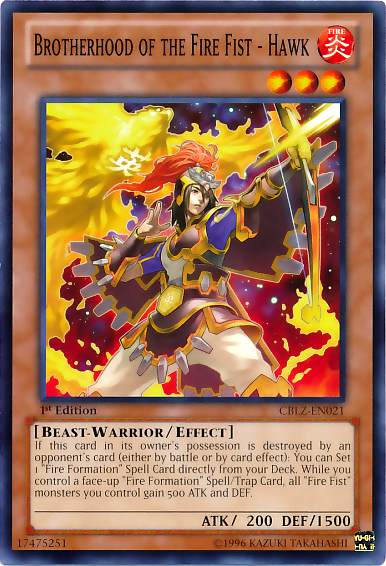 Brotherhood of the Fire Fist - Hawk [CBLZ-EN021] Common | Card Merchant Takapuna