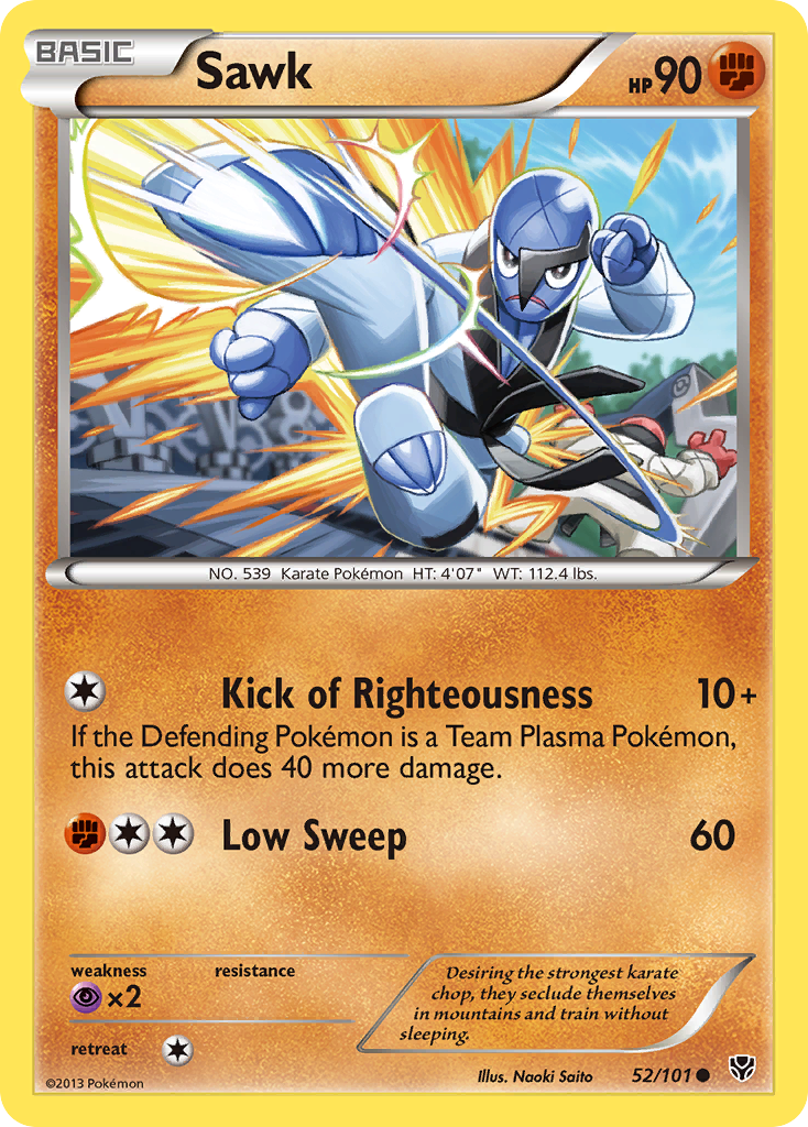 Sawk (52/101) [Black & White: Plasma Blast] | Card Merchant Takapuna