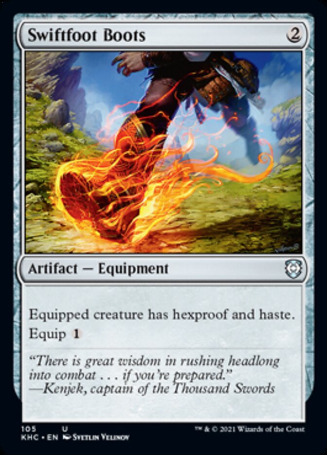 Swiftfoot Boots [Kaldheim Commander] | Card Merchant Takapuna