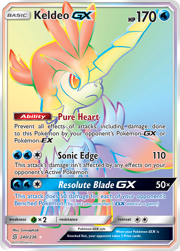 Keldeo GX (240/236) [Sun & Moon: Unified Minds] | Card Merchant Takapuna