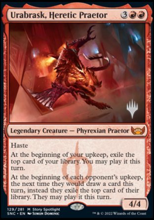 Urabrask, Heretic Praetor (Promo Pack) [Streets of New Capenna Promos] | Card Merchant Takapuna